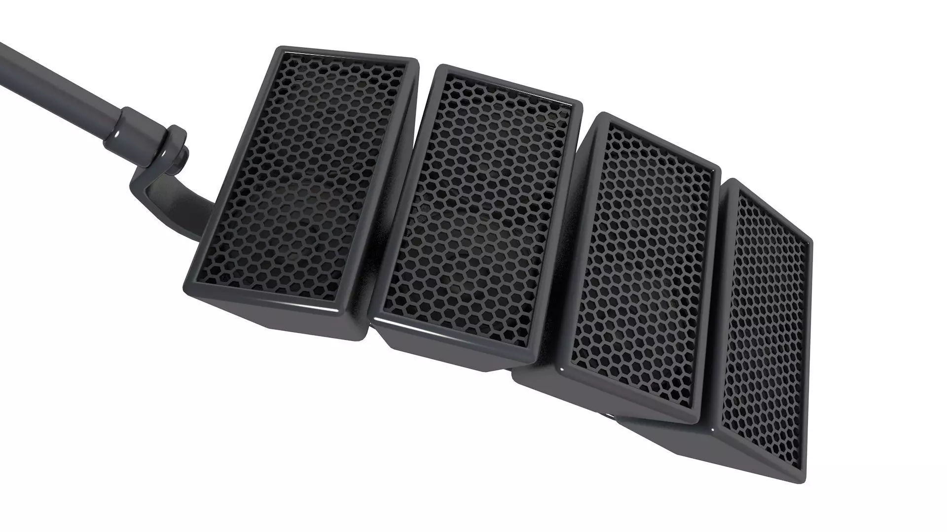 Line array speaker system 3D model_2