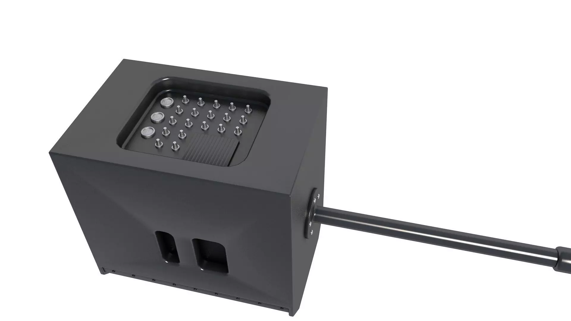 Line array speaker system 3D model_5