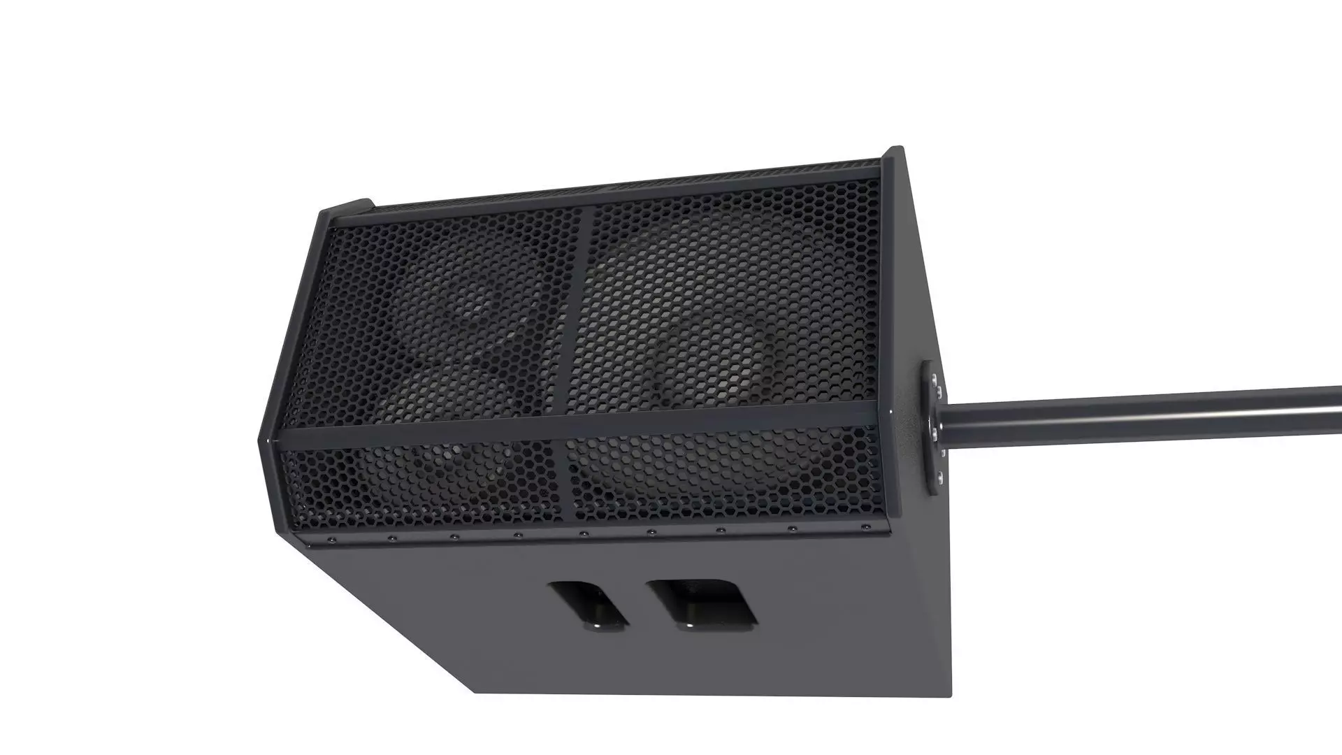 Line array speaker system 3D model_4