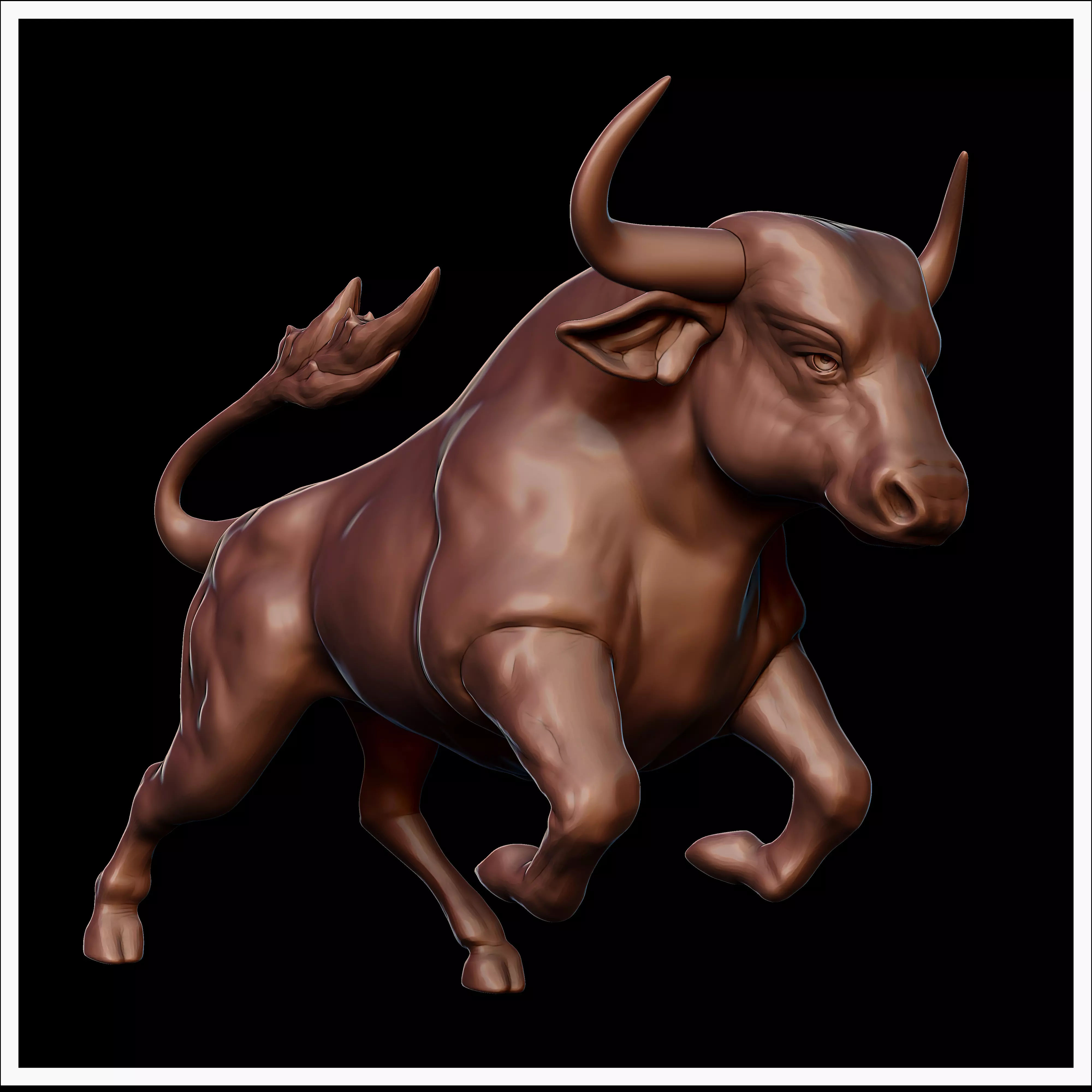 Bull Statue 3D print model