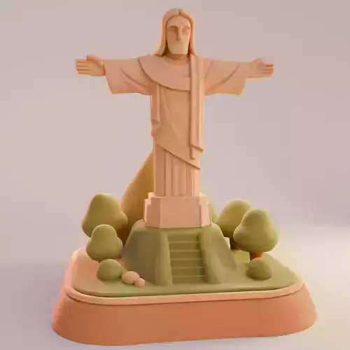 Christ the Redeemer Cartoon Decorative Sculpture 