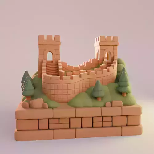 Great Wall of China Cartoon 