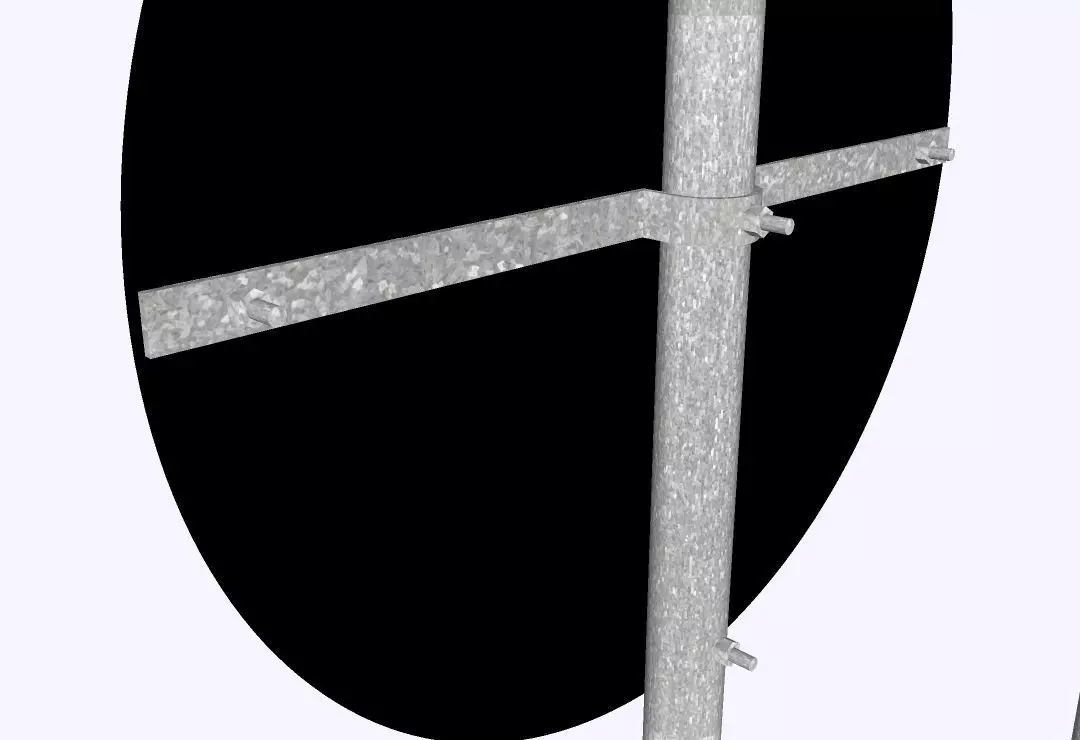 Brazilian Traffic Sign - R-3 No-Go 3D model_6