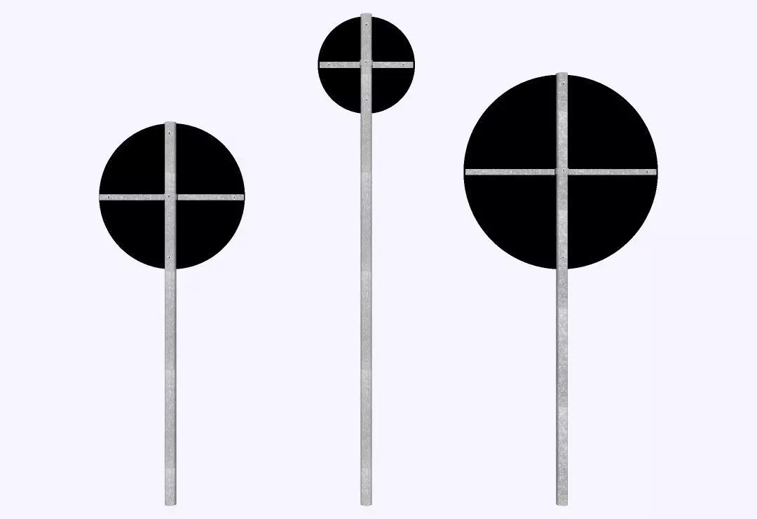 Brazilian Traffic Sign - R-3 No-Go 3D model_3