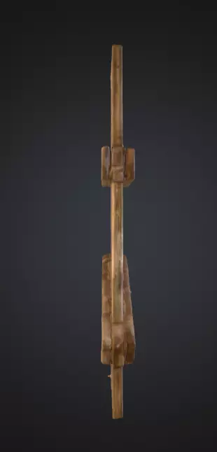 Rustic Timber Barrier is a rugged 3D wooden Low-poly 3D model_3