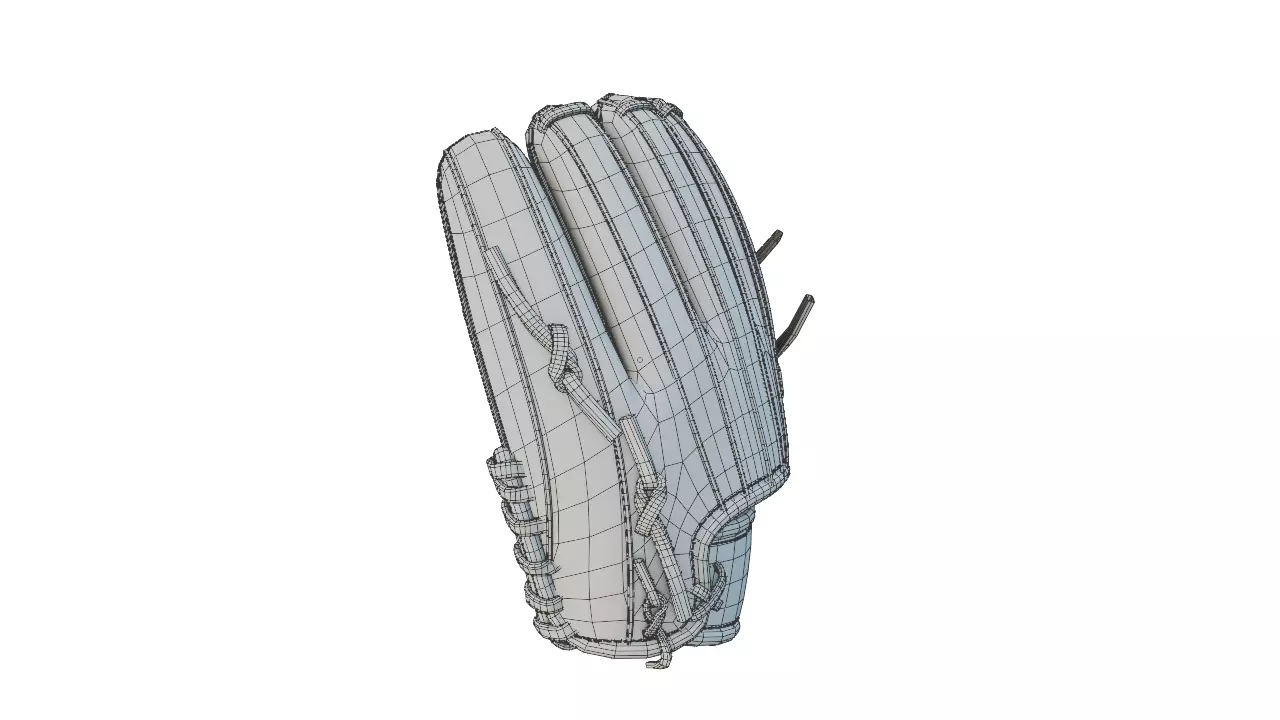 Pitcher Glove 3D model_14