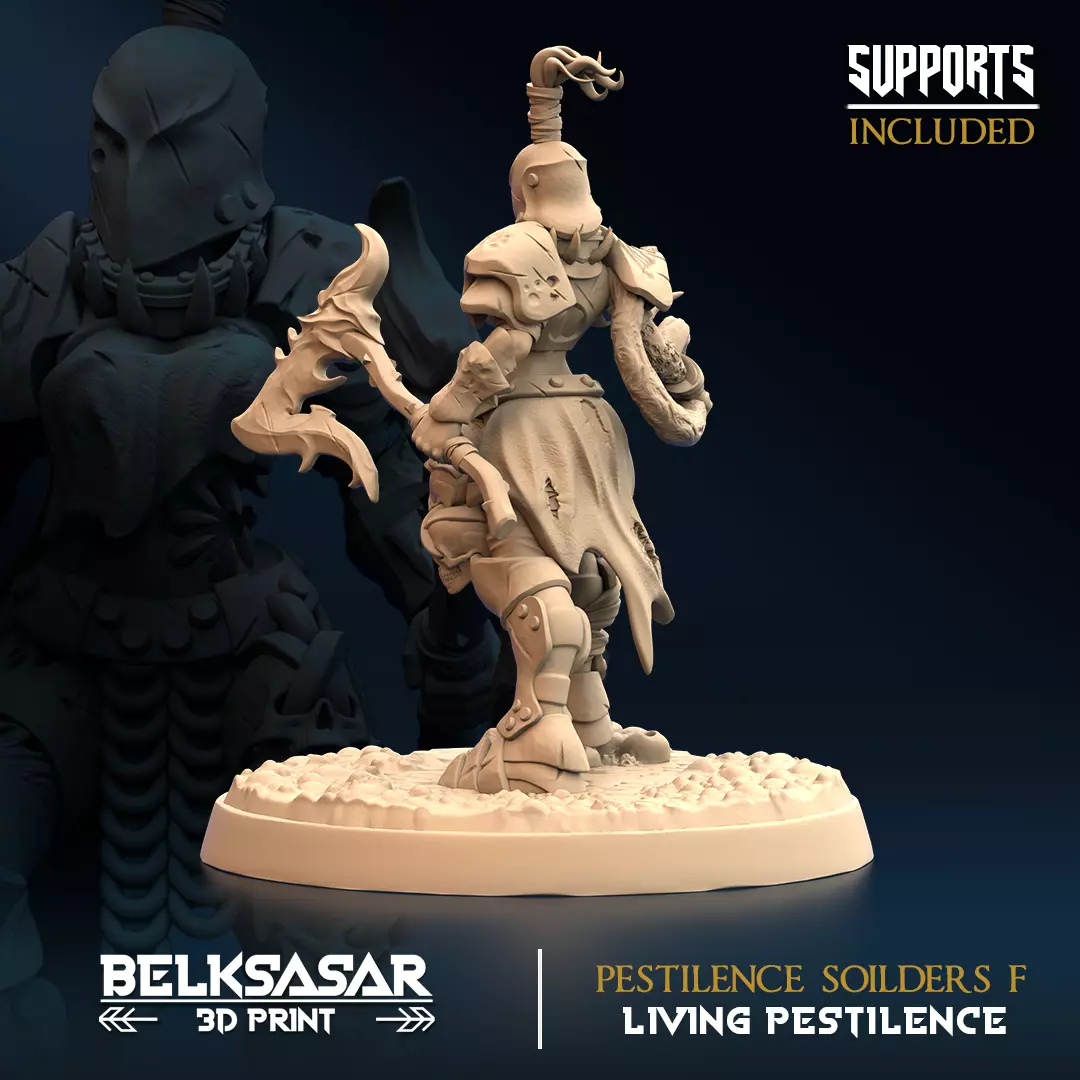 Pestilence Soilders F Nude and Normal 3D print model_6