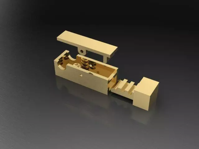 bracelet clasp lock 3D print model