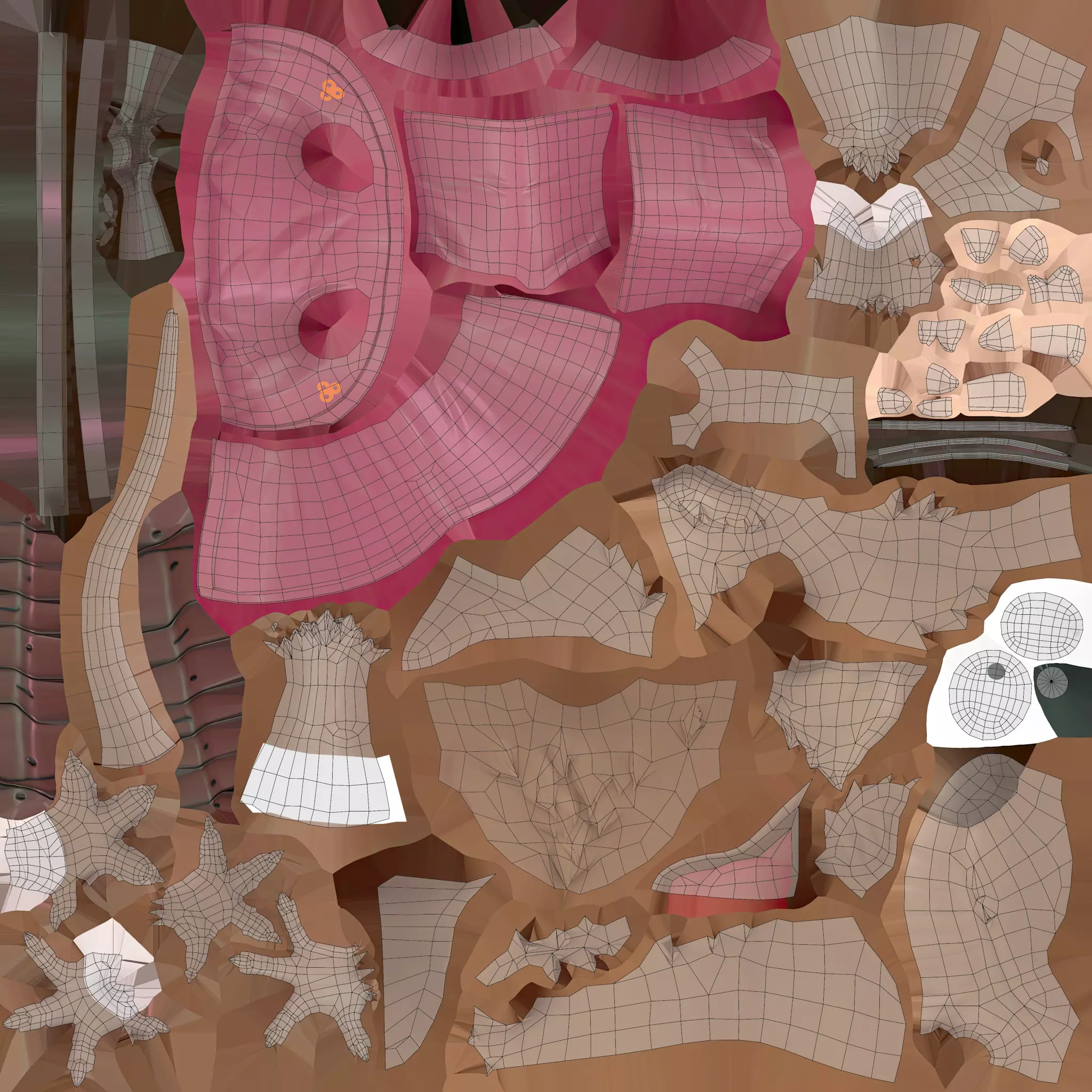 TMNT Splinter Cartoon Low-poly 3D model_6