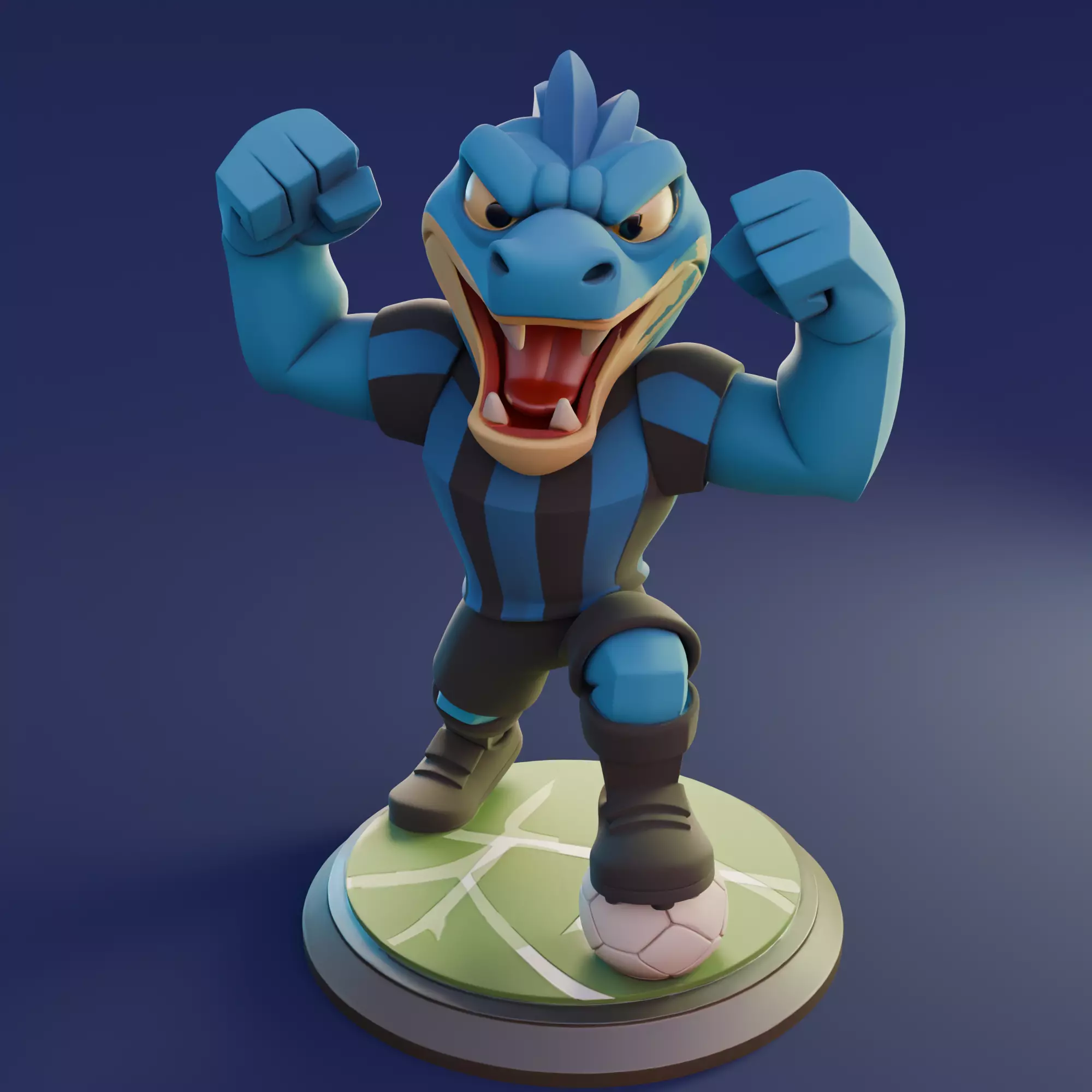 Serpente Internazionale Milano Inter Milan Snake 3D print model_2