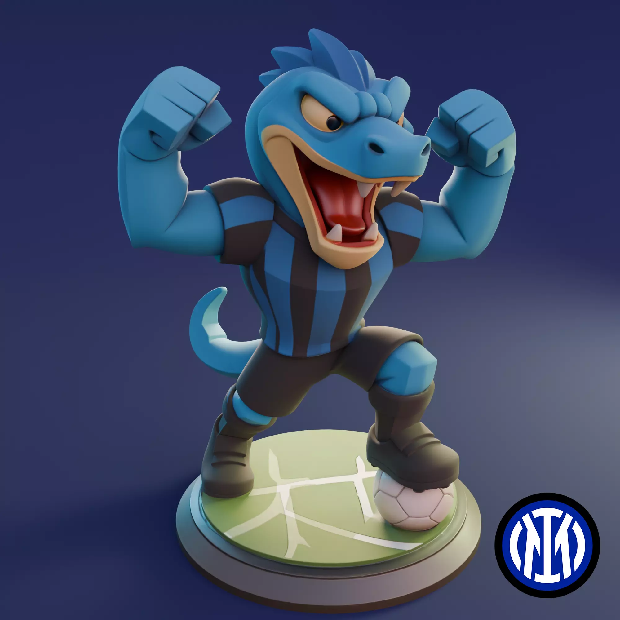 Serpente Internazionale Milano Inter Milan Snake 3D print model_0