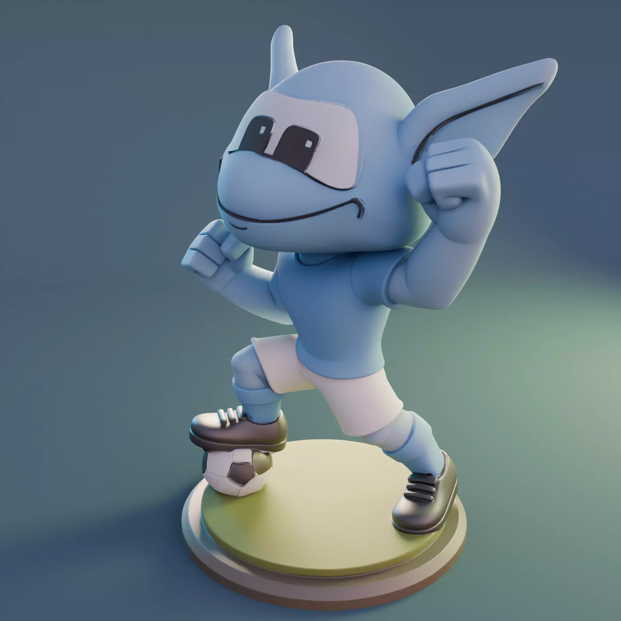 Manchester City Blue Alien 3D print model_2