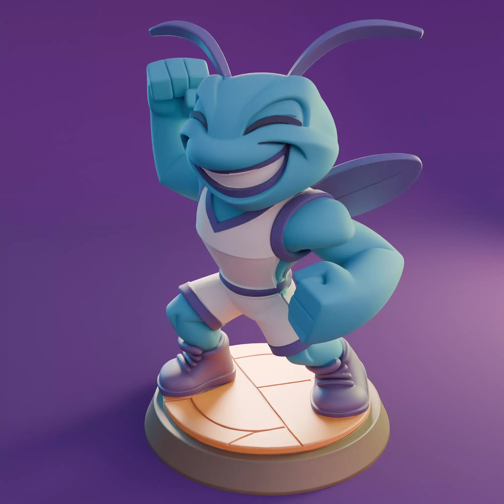 Charlotte Hornets Bee  3D print model_3