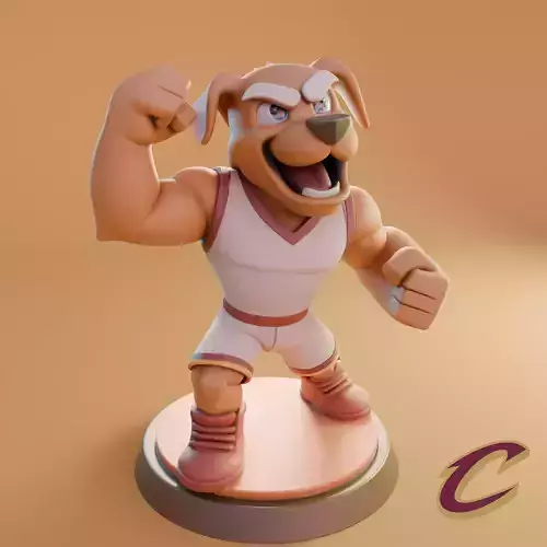 Cleveland Cavaliers Dog 3D Printable Mascot STL 3D print model
