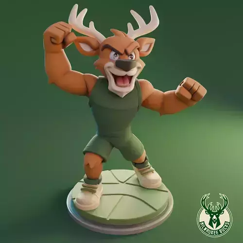 Milwaukee Bucks Deer 3D print model