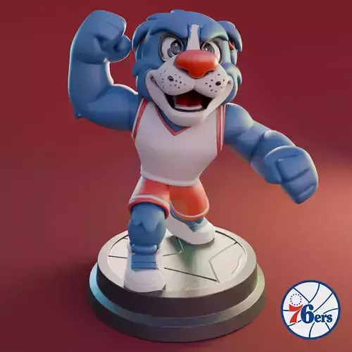 Philadelphia 76ers Dog 3D Printable Mascot STL 3D print model