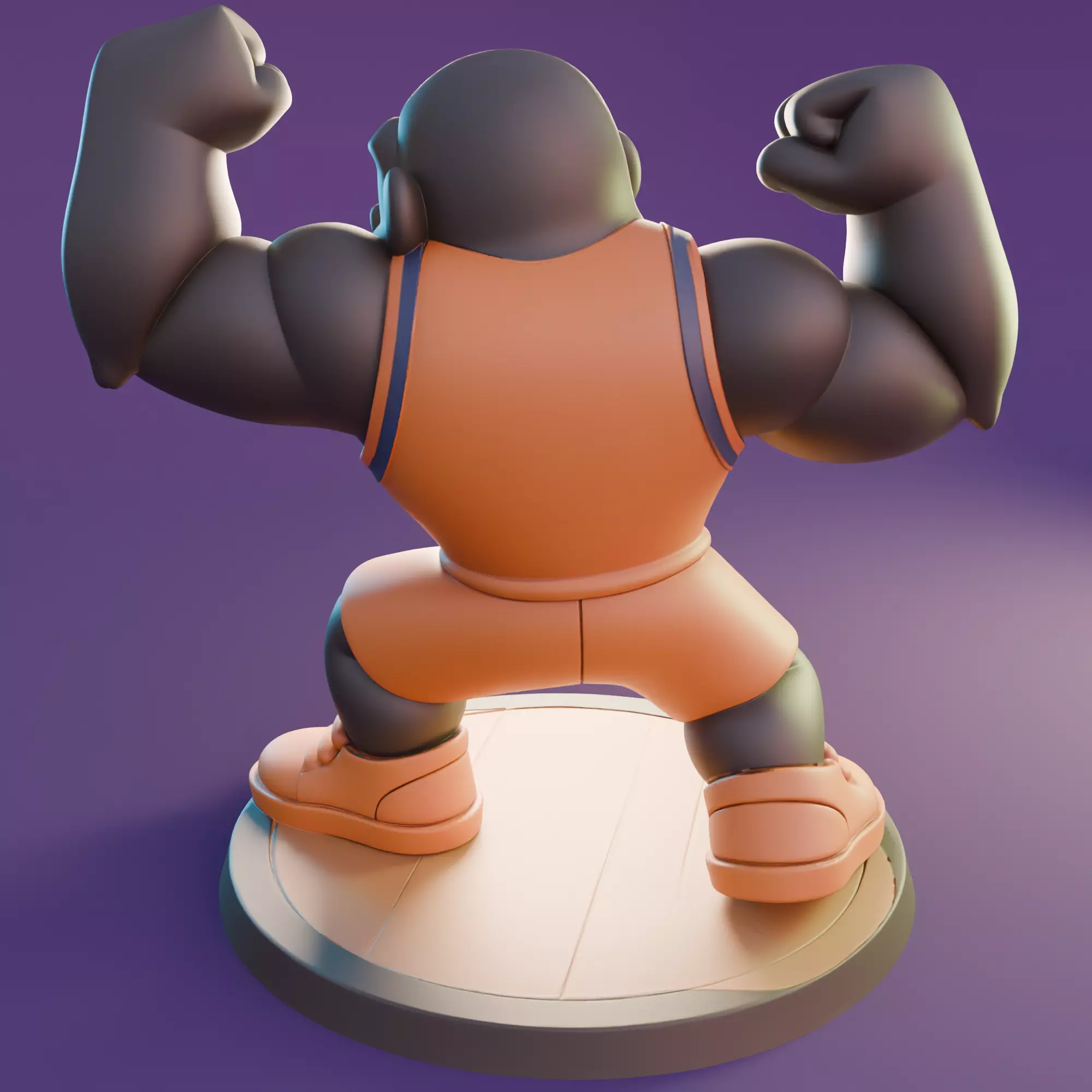 Phoenix Suns Gorilla 3D Printable Mascot STL 3D print model_1
