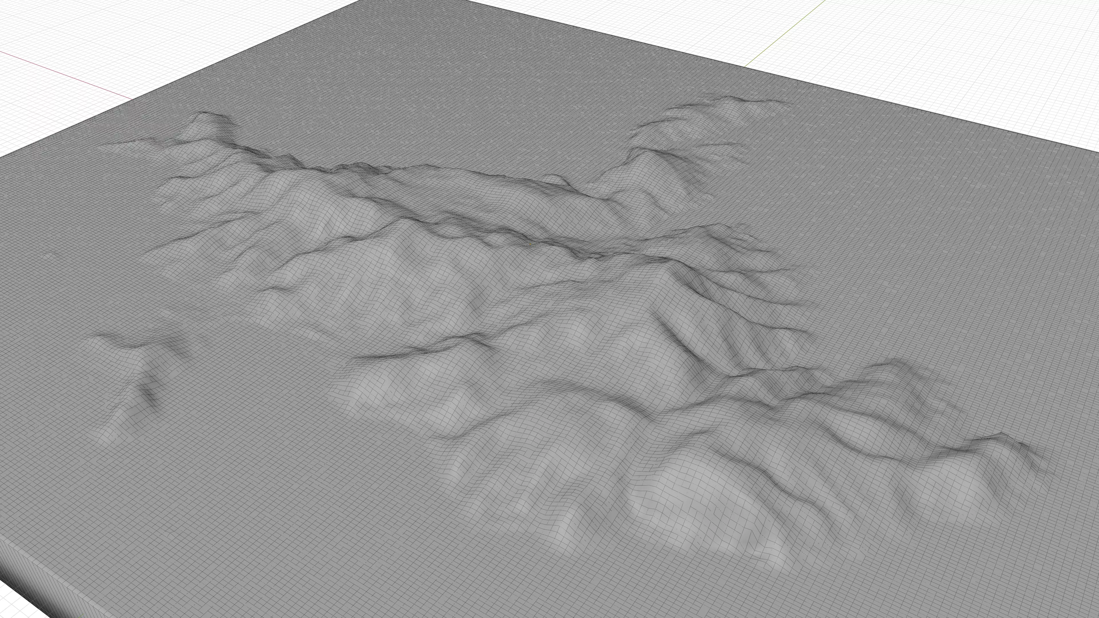 Poros Island 3D model terrain Low-poly 3D model_1