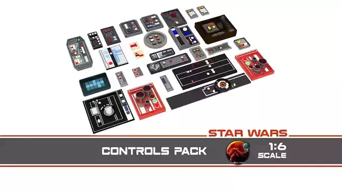 Controls Pack 1-6 scale Hottoys