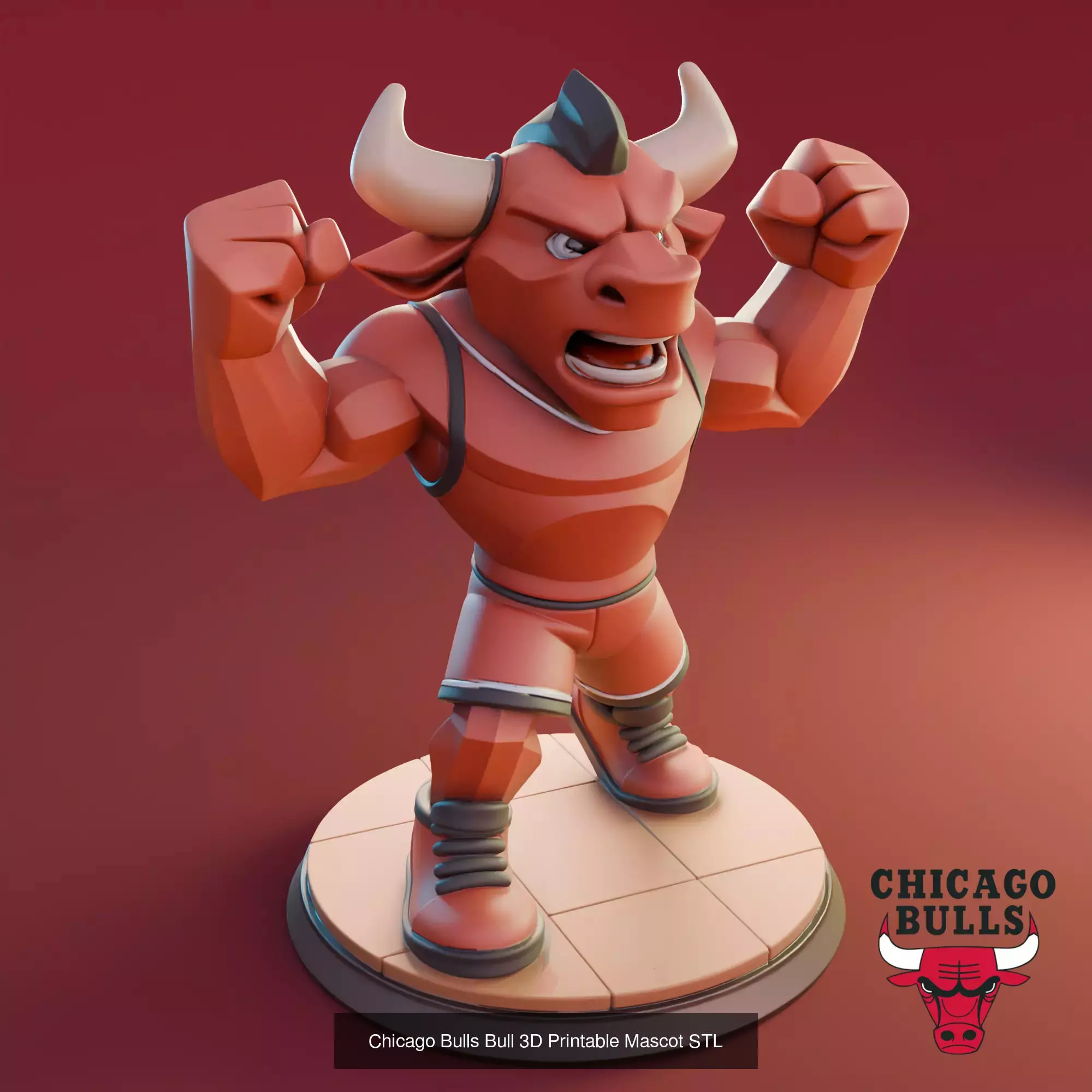 NBA mascots 3D Model Collection_1