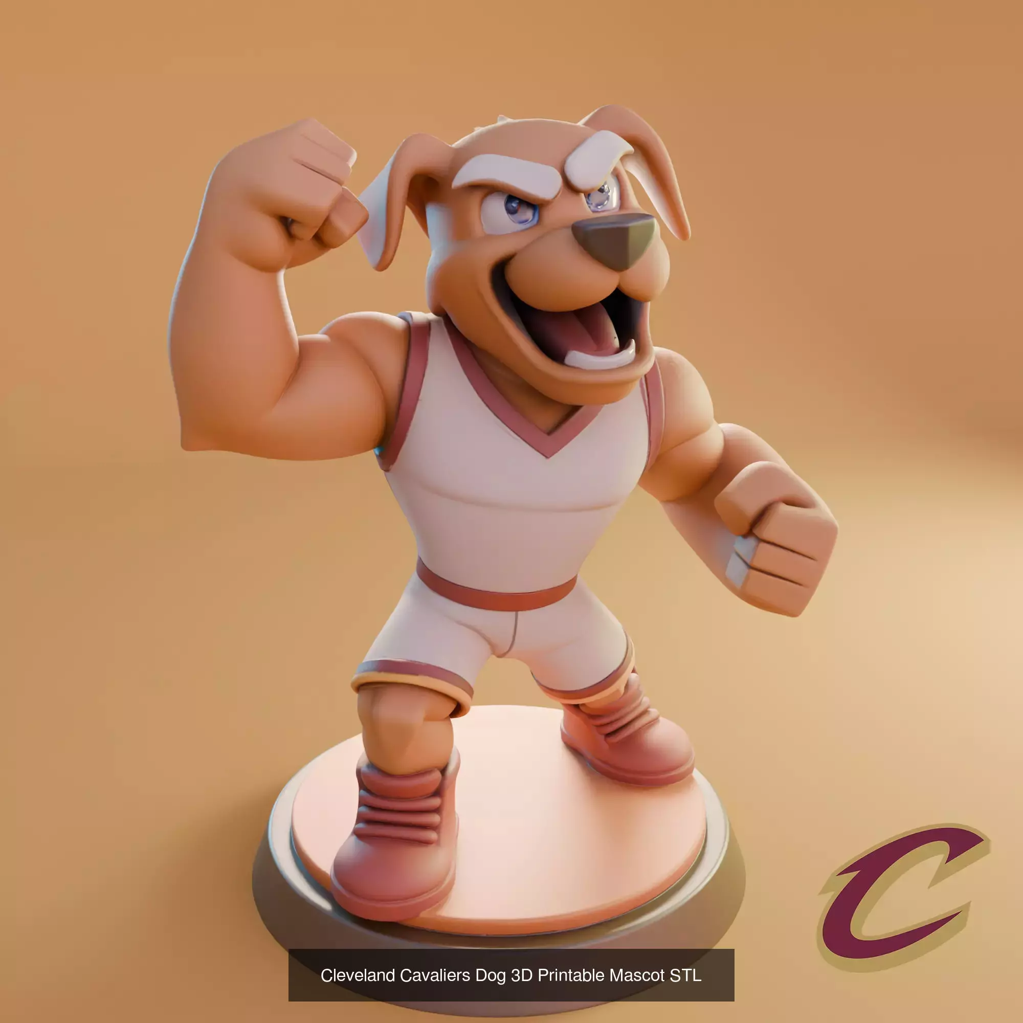 NBA mascots 3D Model Collection_3