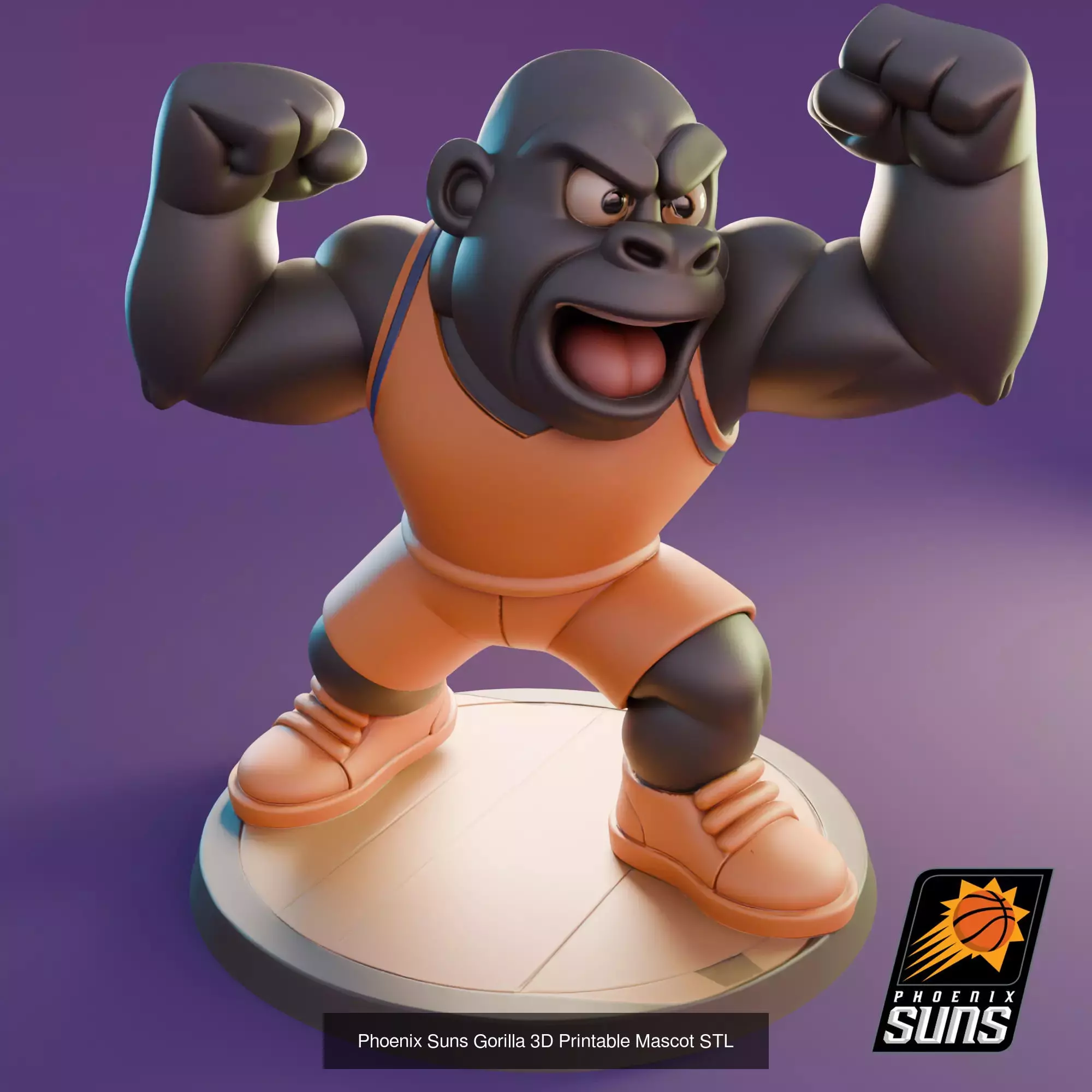 NBA mascots 3D Model Collection_6