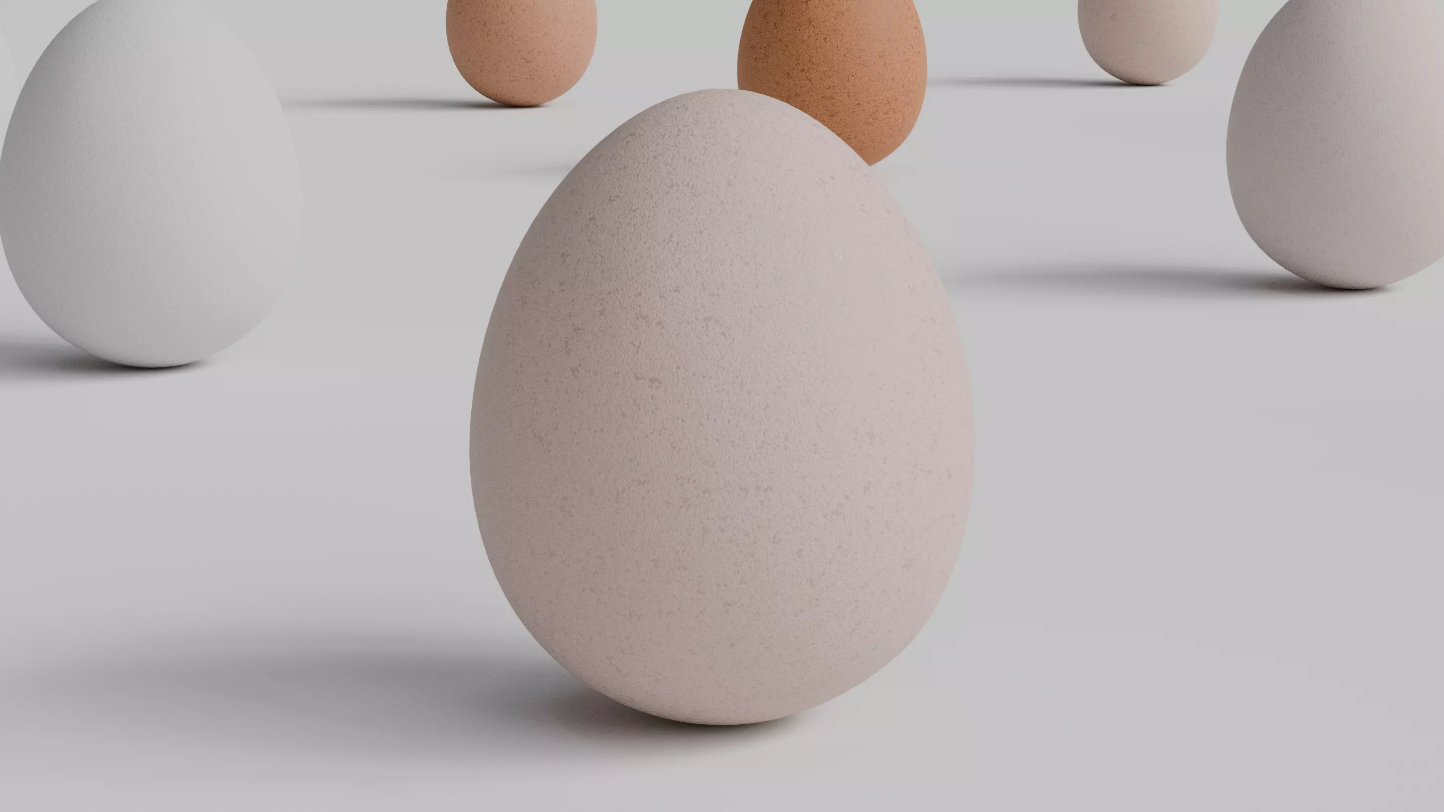 Egg Asset Pack 24 eggs 2 dozen Low-poly 3D model_1