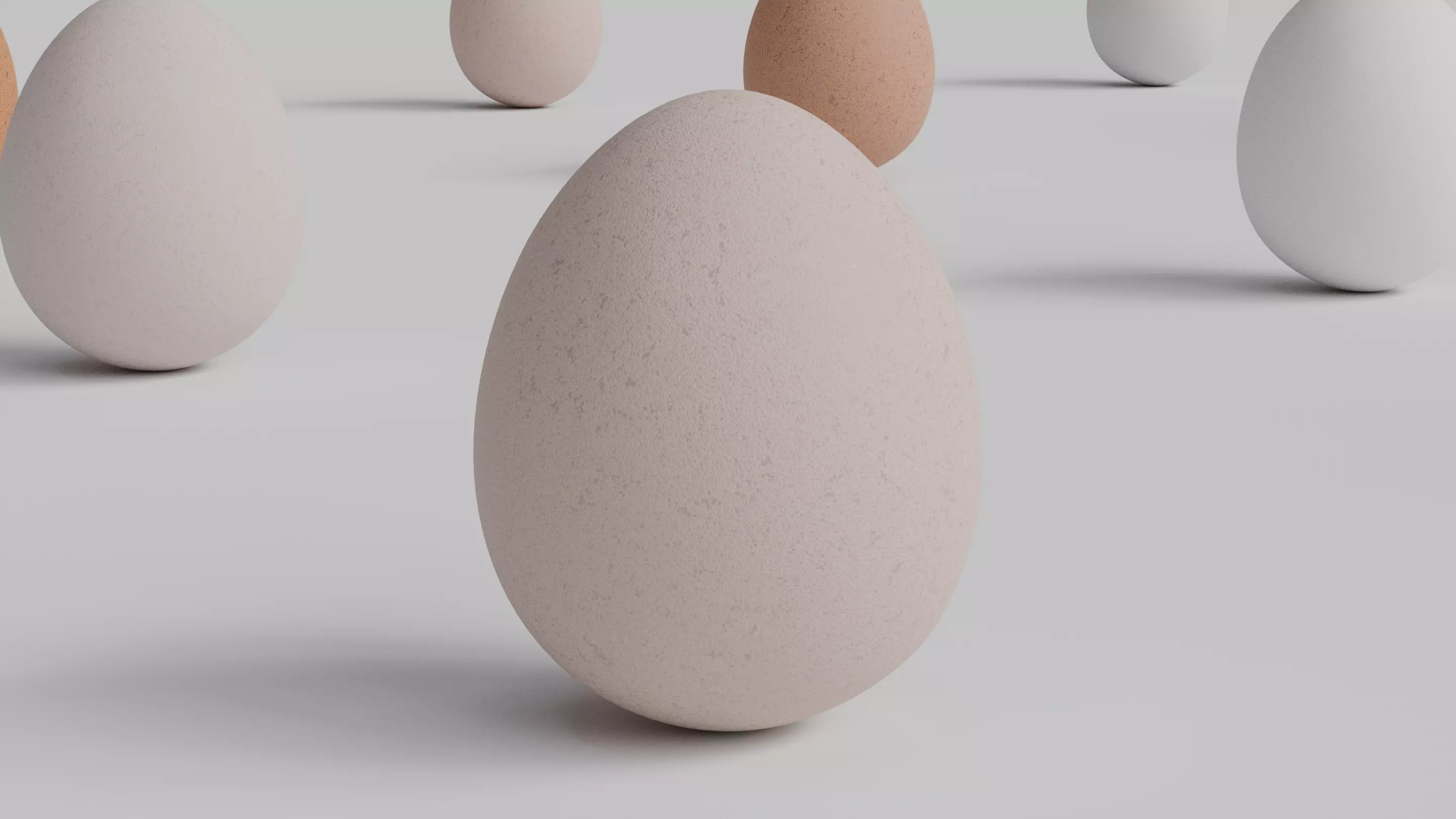 Egg Asset Pack 24 eggs 2 dozen Low-poly 3D model_3