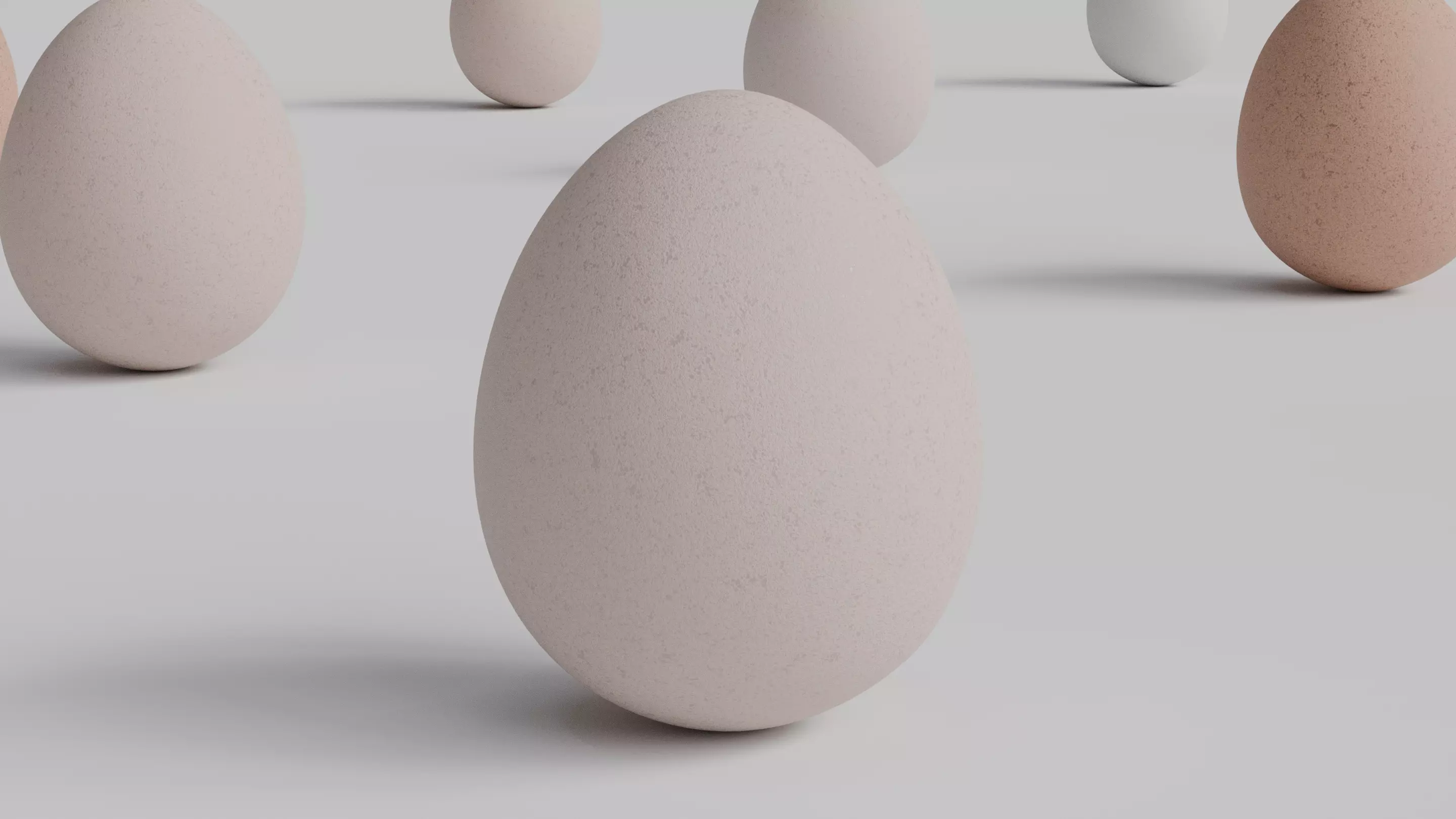 Egg Asset Pack 24 eggs 2 dozen Low-poly 3D model_7