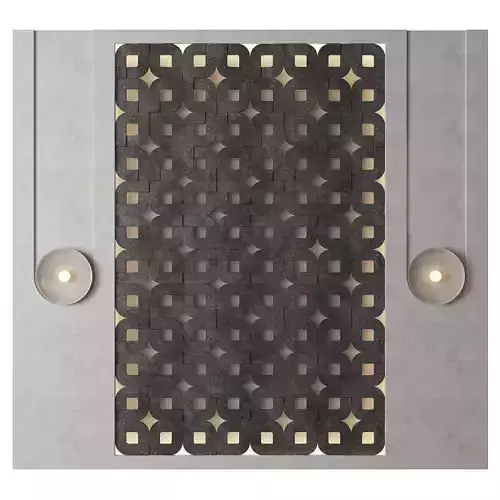 Decorative Wall with Concentric Light 02