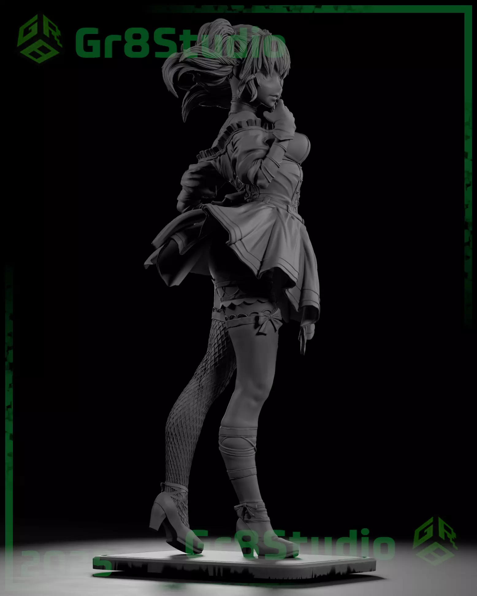 Ani - Grok - Twitter X 3D print model_15