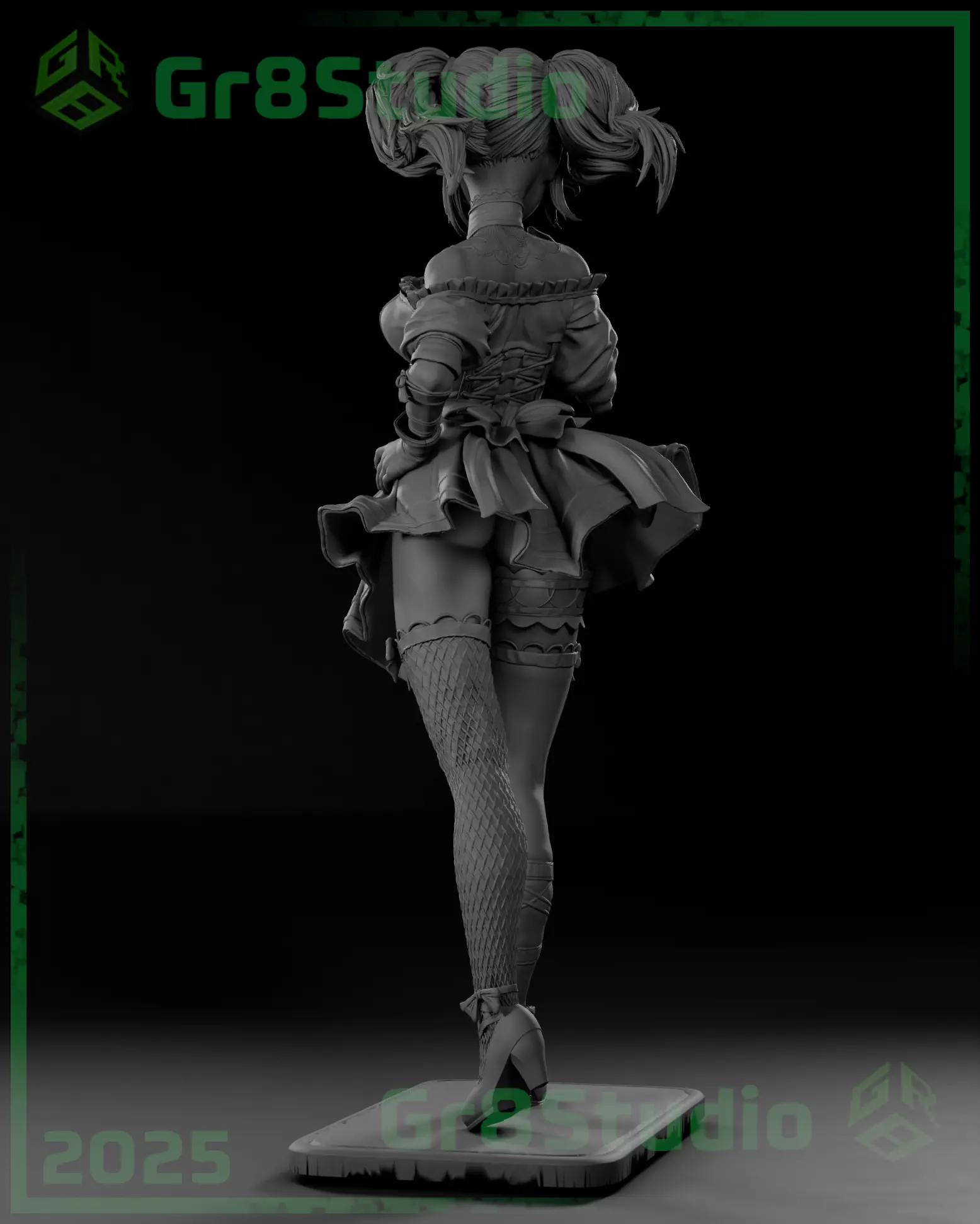 Ani - Grok - Twitter X 3D print model_14
