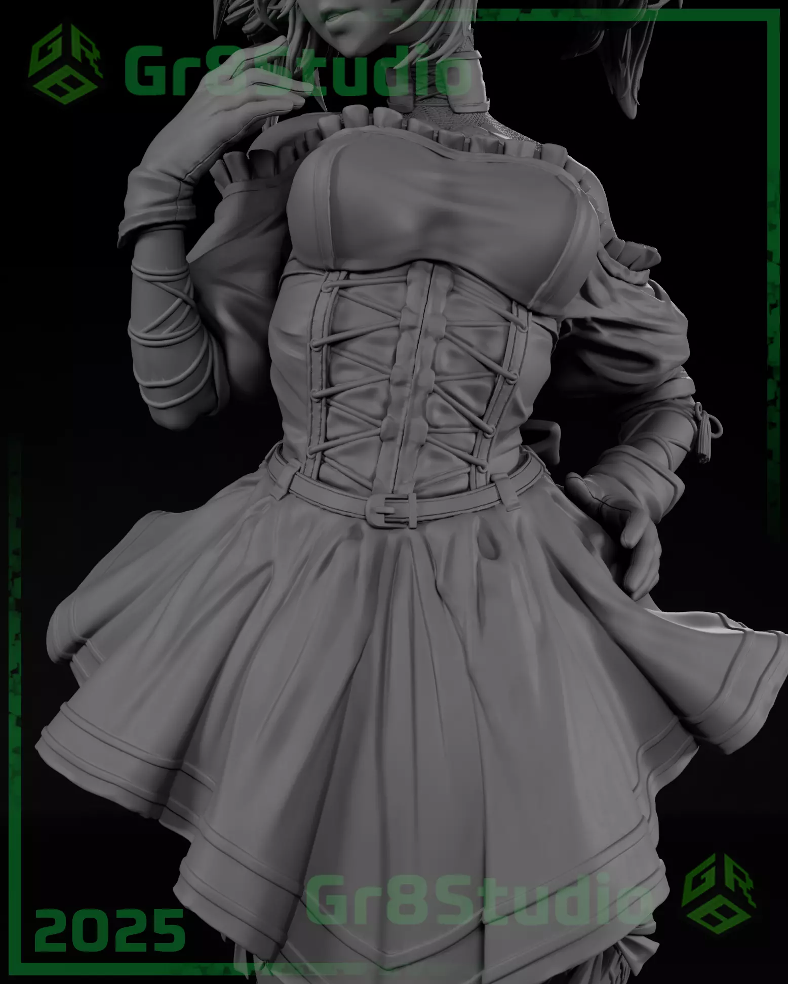 Ani - Grok - Twitter X 3D print model_17