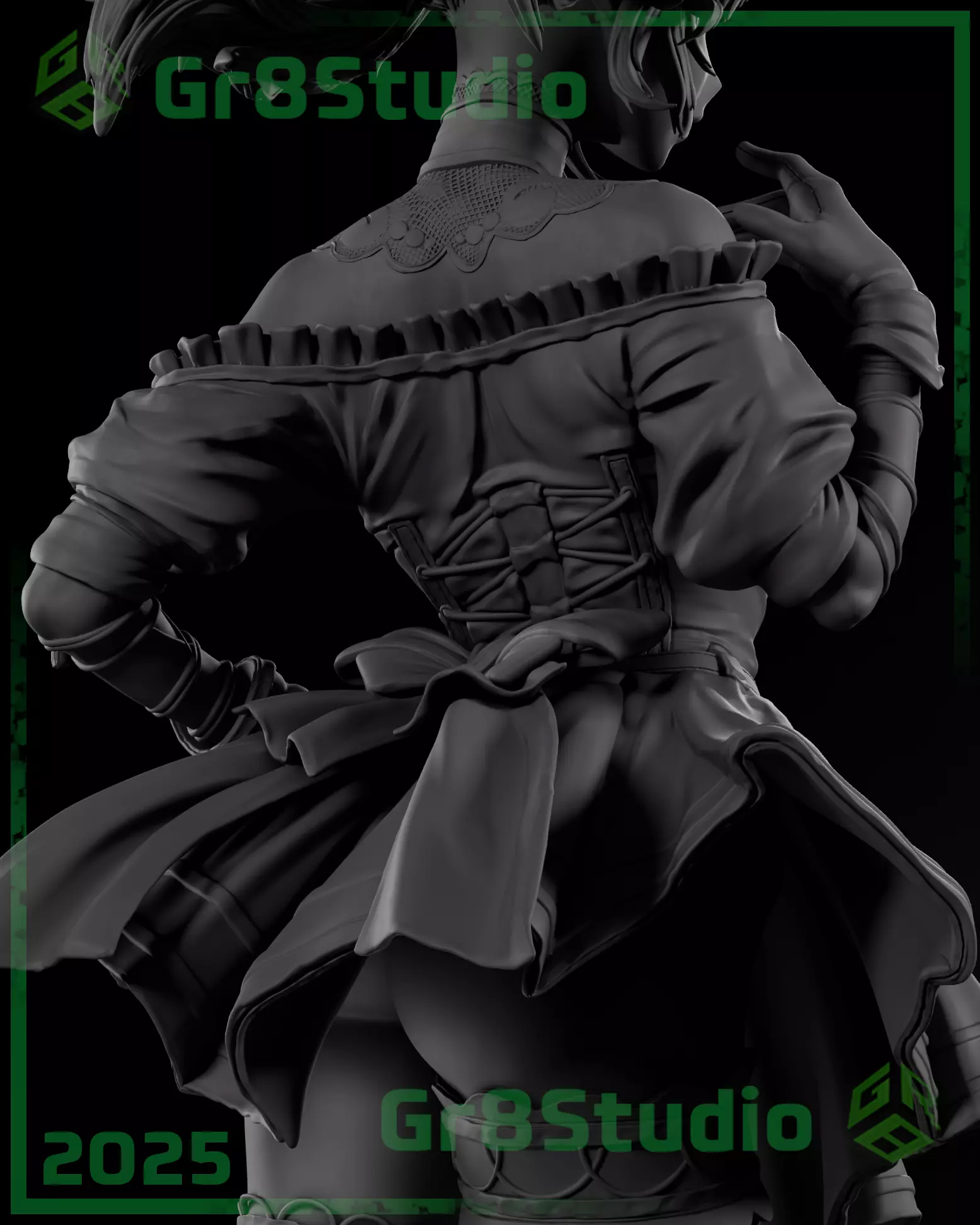 Ani - Grok - Twitter X 3D print model_19