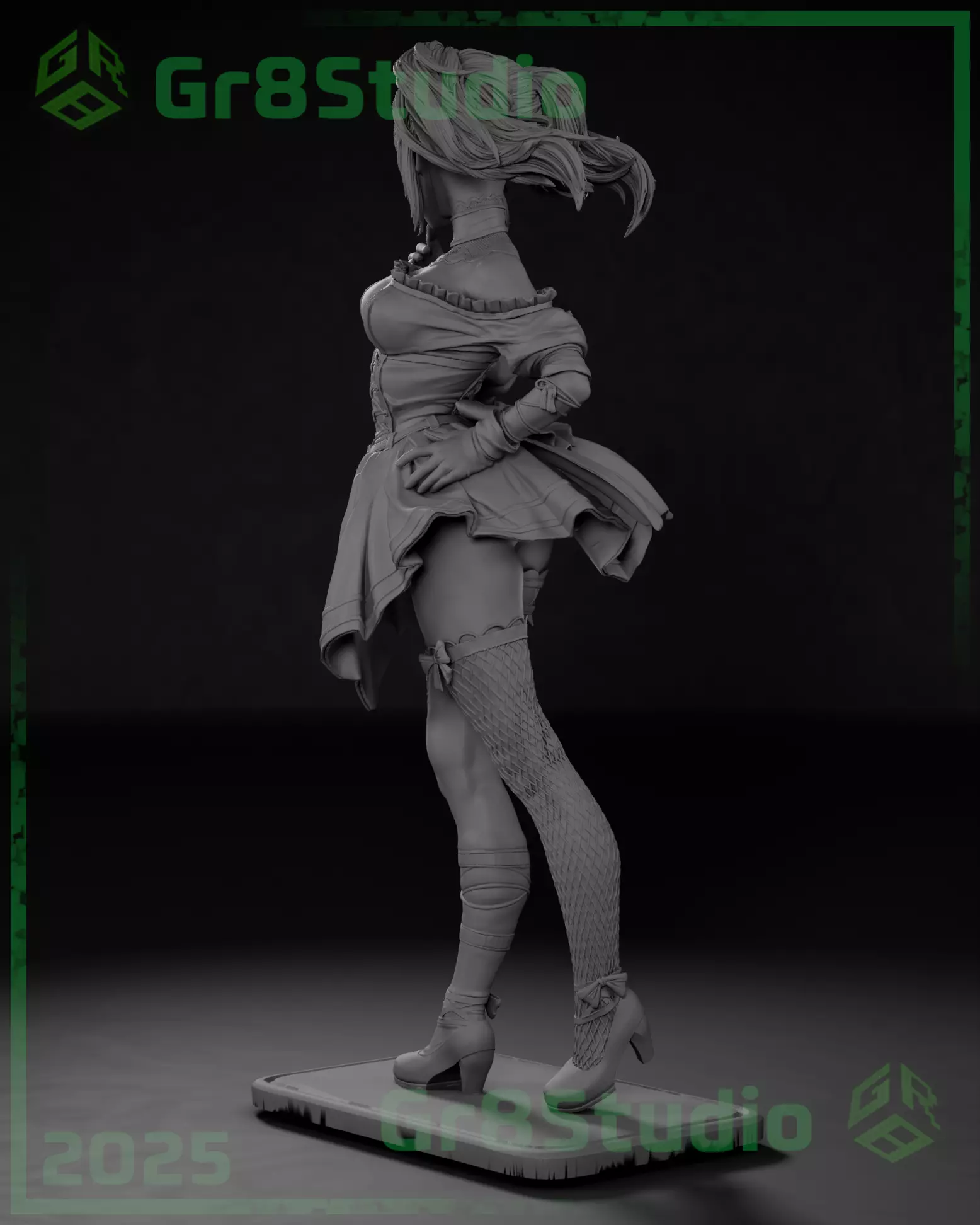 Ani - Grok - Twitter X 3D print model_13