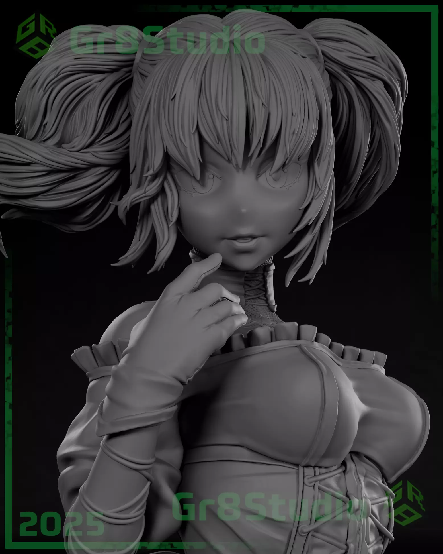 Ani - Grok - Twitter X 3D print model_16