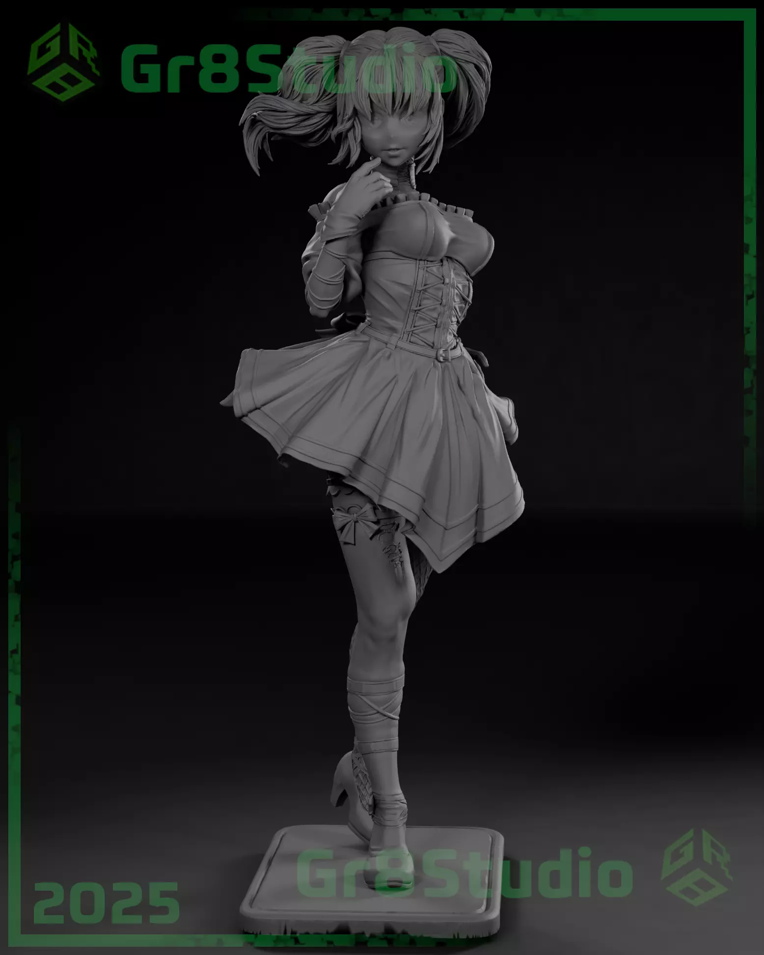 Ani - Grok - Twitter X 3D print model_10
