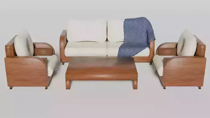 Struct3D - Sofa Set 3D Model  High Quality