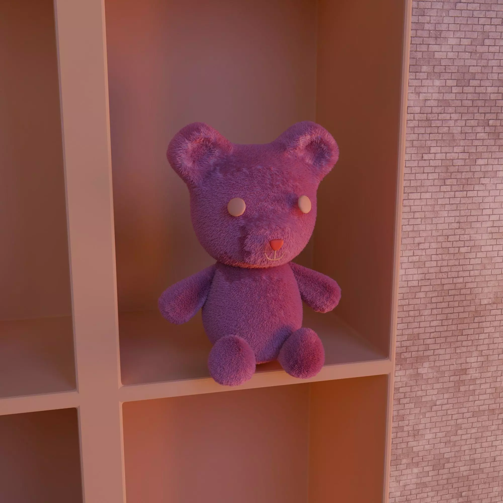 Minimalist Style 3D Bedroom Design 3D model_8