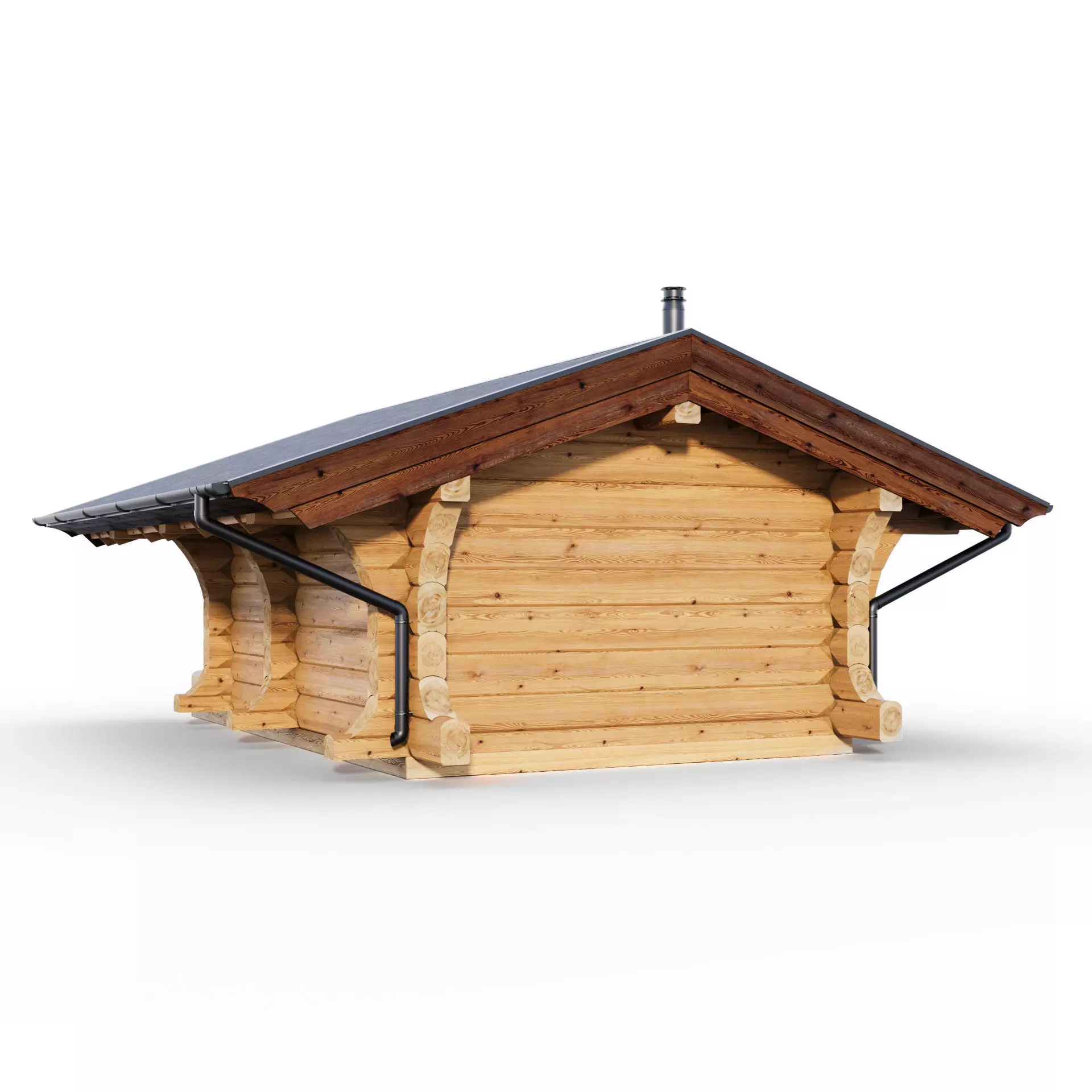 Bathhouse 04 from a carriage with a Norwegian lock 3D model 3D model_5