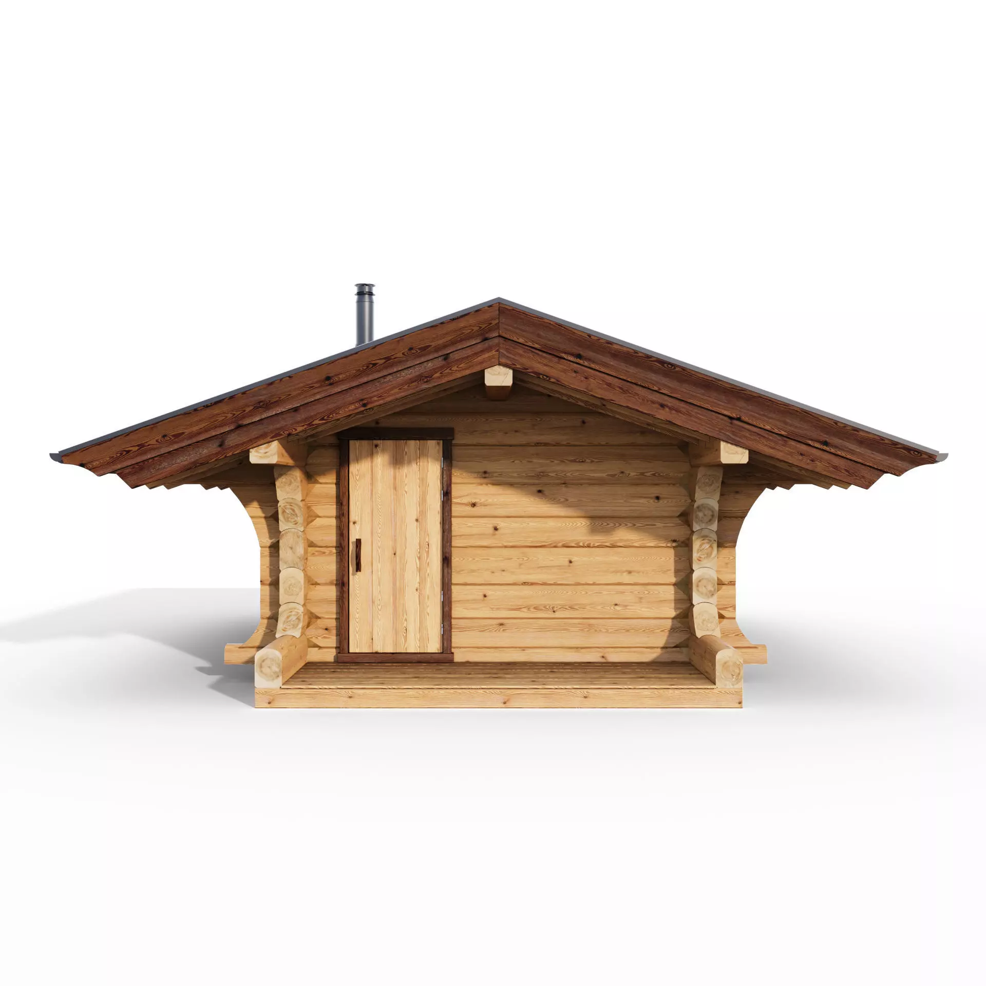 Bathhouse 04 from a carriage with a Norwegian lock 3D model 3D model_1