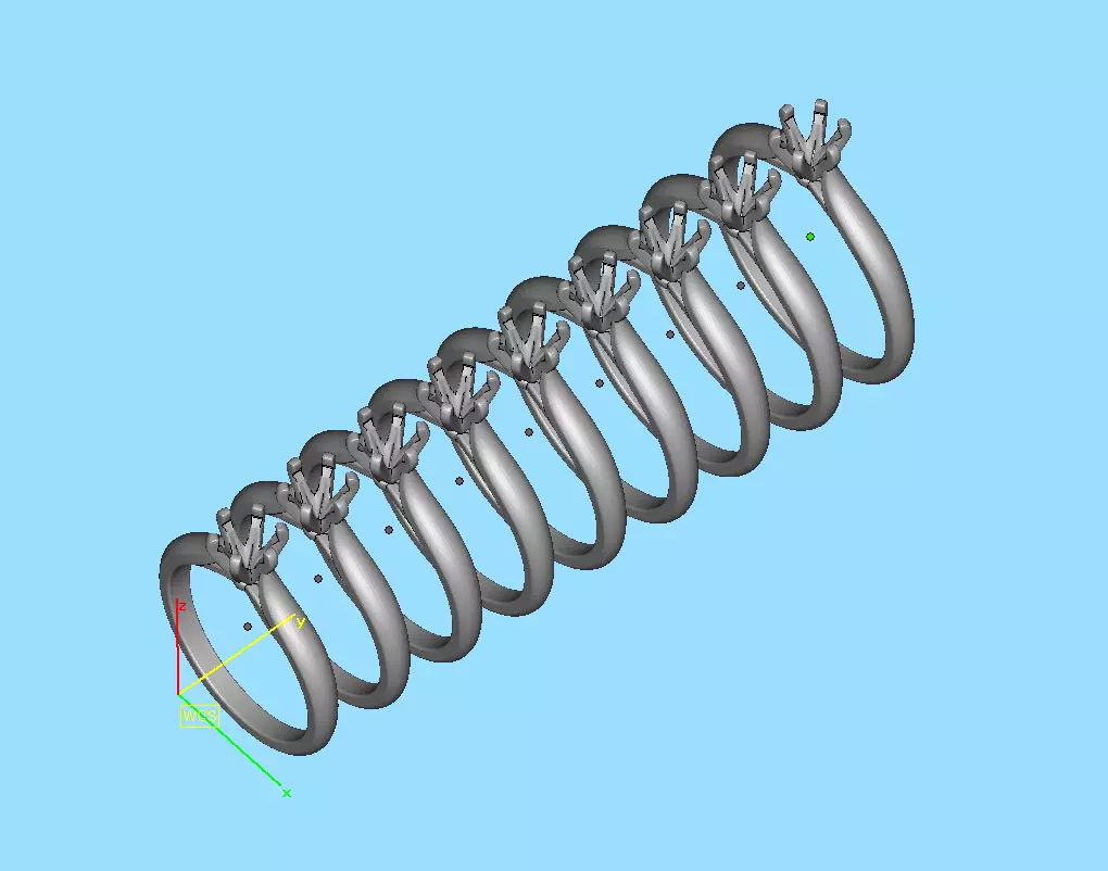 40 pointer Solitaire Engagement Ring 5mm Stone 6 Prong  3D print model_49