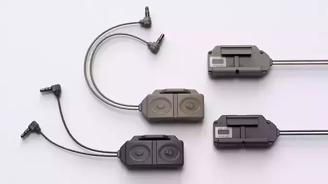 Insight RMT-400-A8 Dual Button Pressure Switch Low-poly 3D model