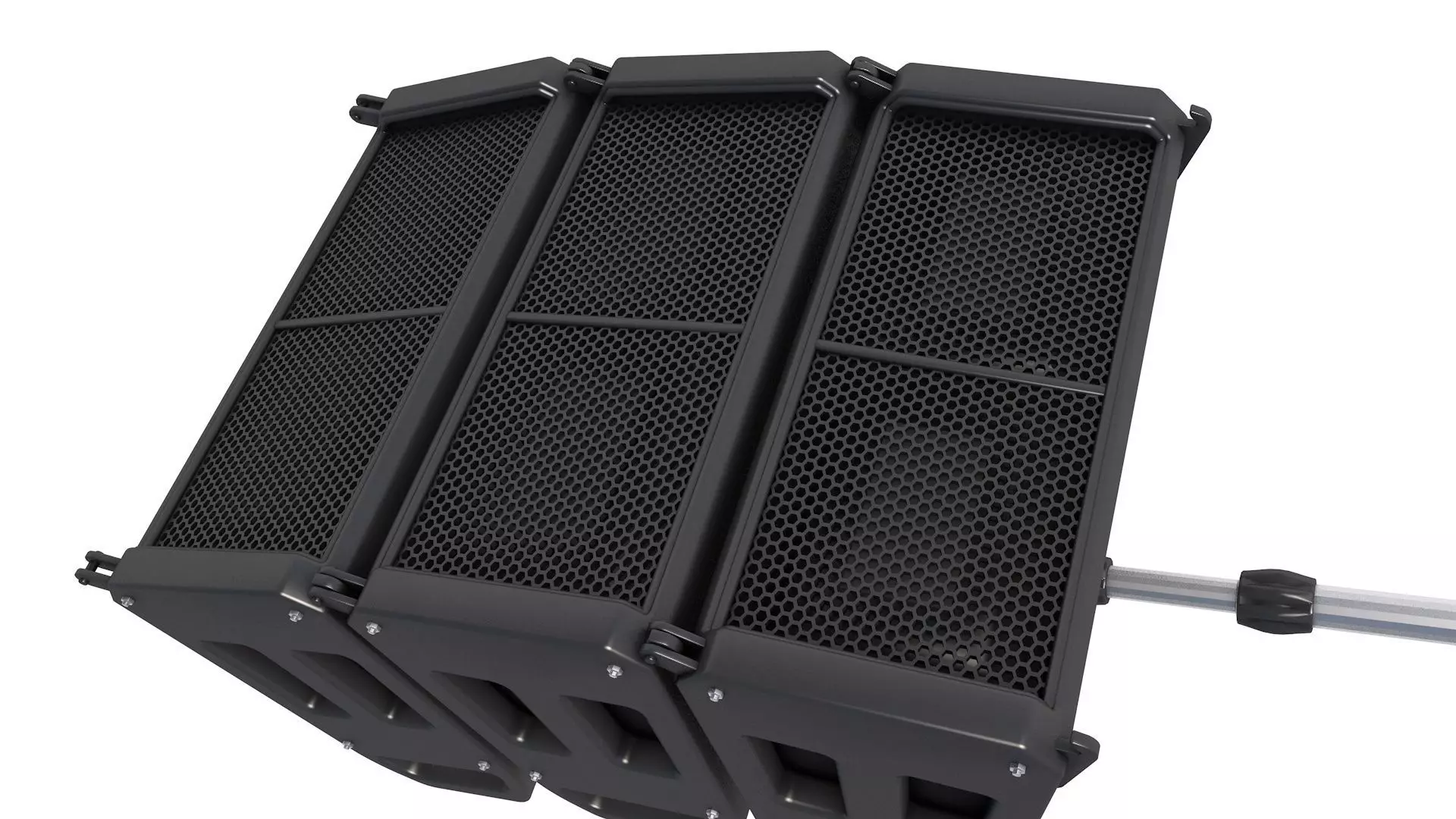 Line array speaker system 3D model_2