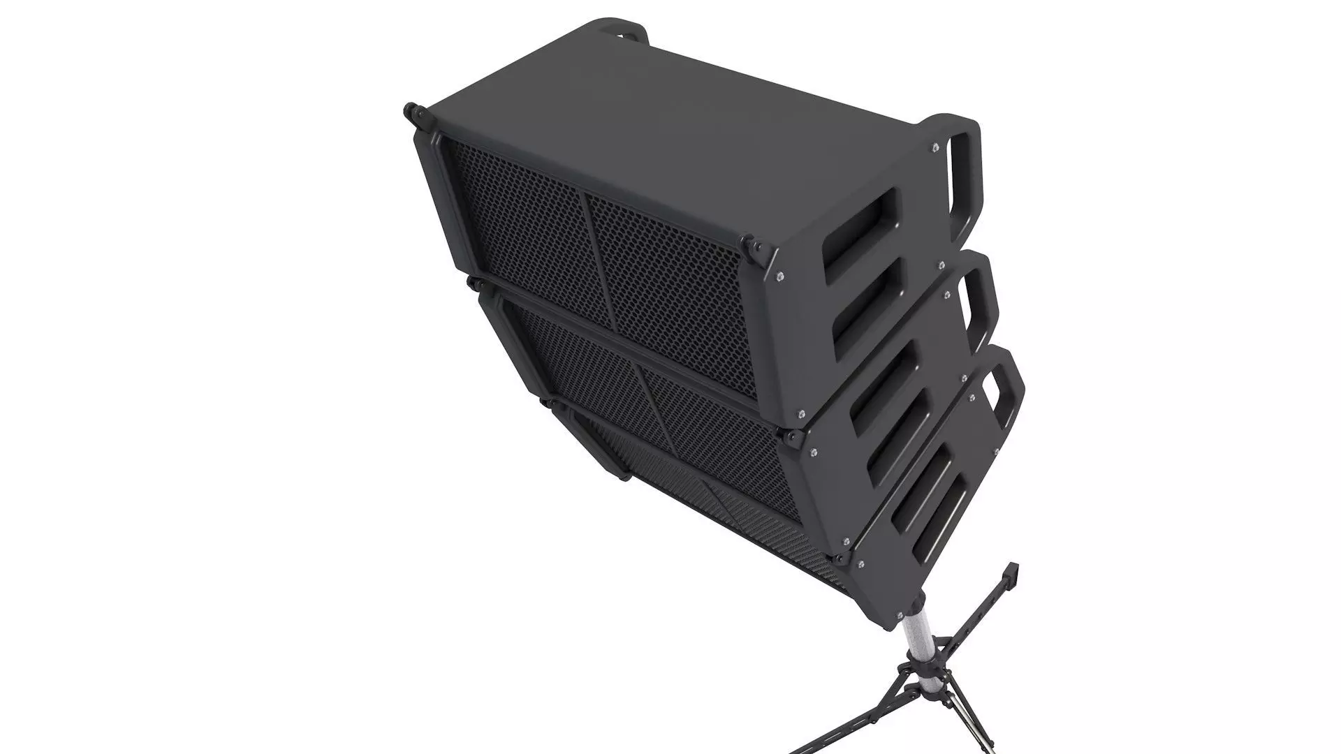Line array speaker system 3D model_3