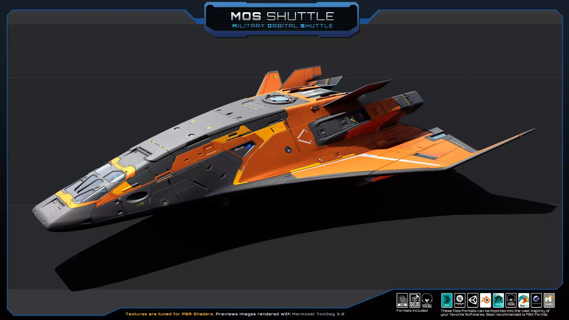 STARSHIPS - Pack05 Low-poly 3D model_22