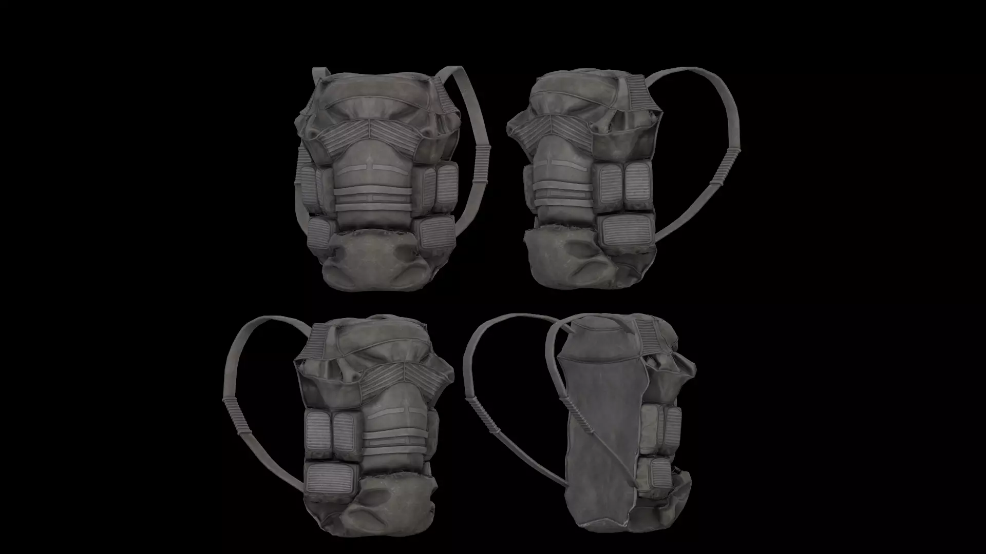 Dayz bagpack Low-poly 3D model_8