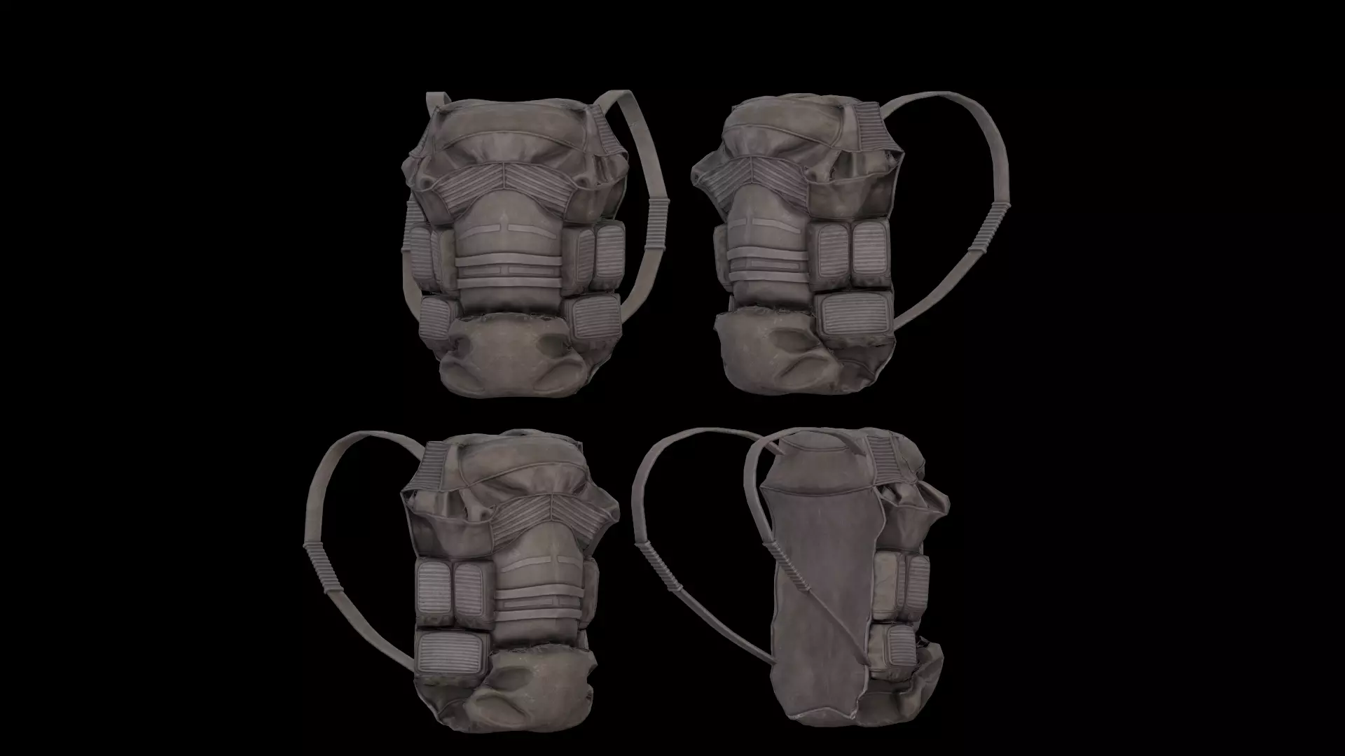 Dayz bagpack Low-poly 3D model_3