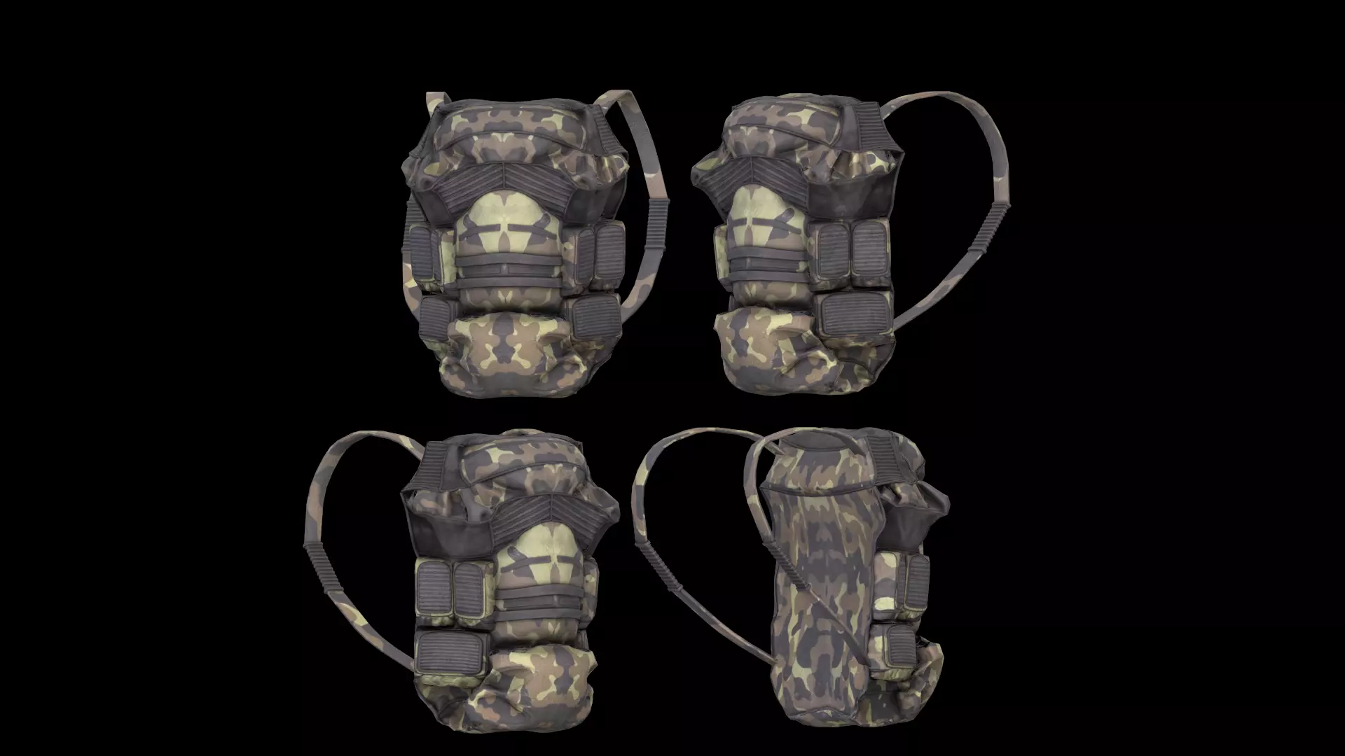 Dayz bagpack Low-poly 3D model_5