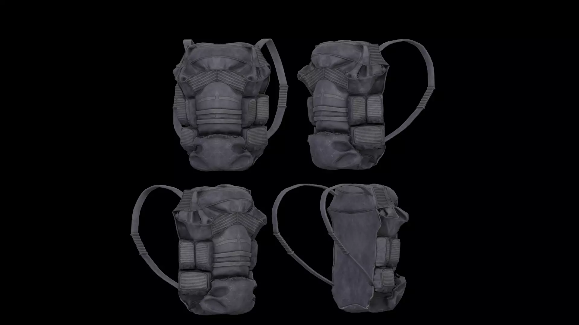 Dayz bagpack Low-poly 3D model_10